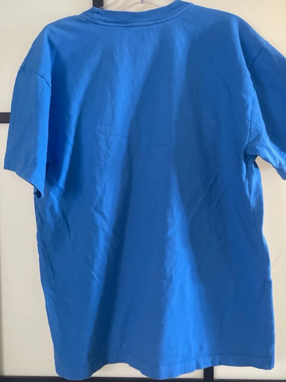 The North Face Bright Blue Short Sleeve Crew Tee with Logo Patch